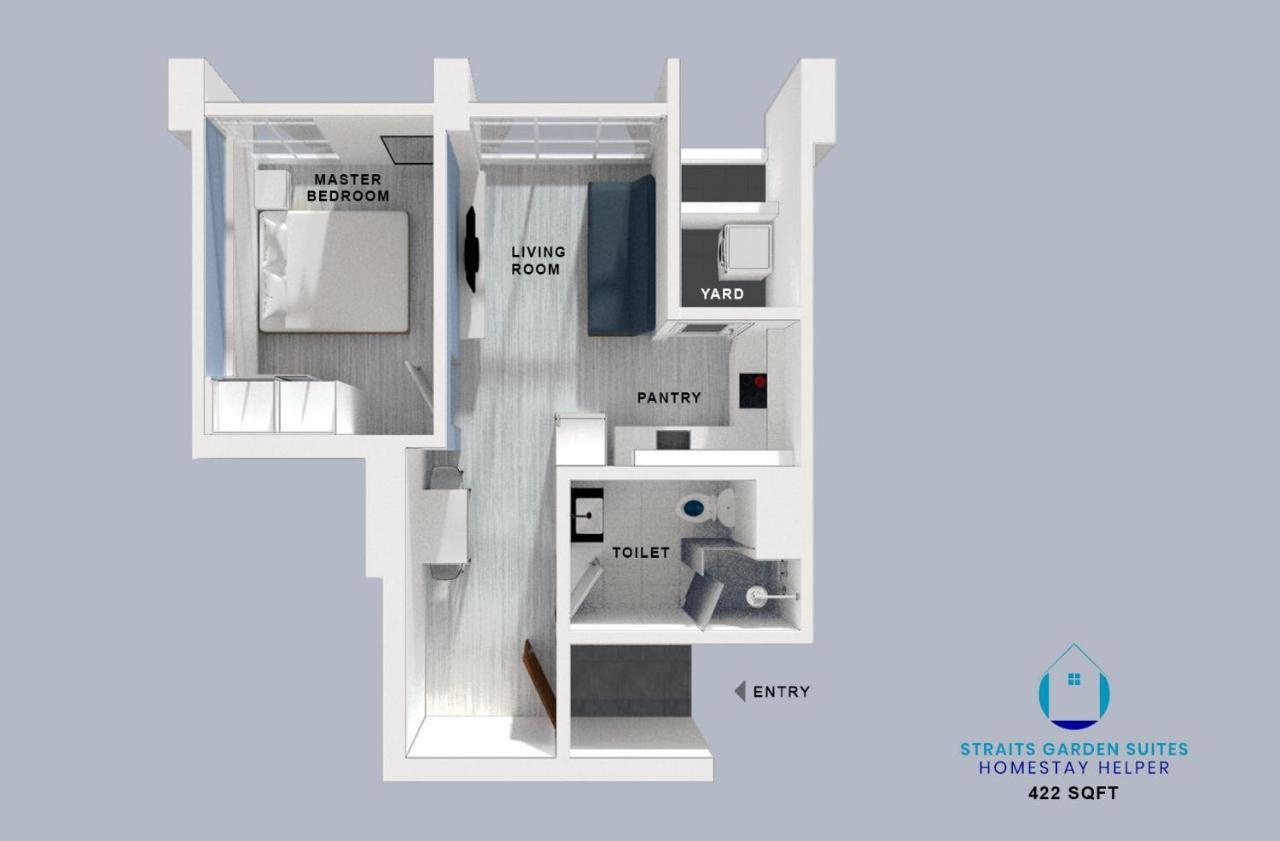 Straits Garden Suites By The Homestay Helper جورج تاون المظهر الخارجي الصورة