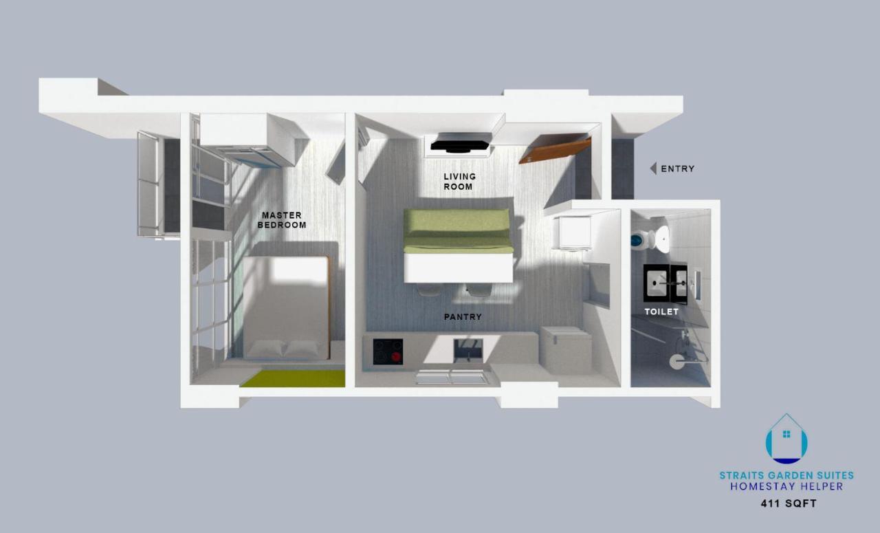 Straits Garden Suites By The Homestay Helper جورج تاون المظهر الخارجي الصورة